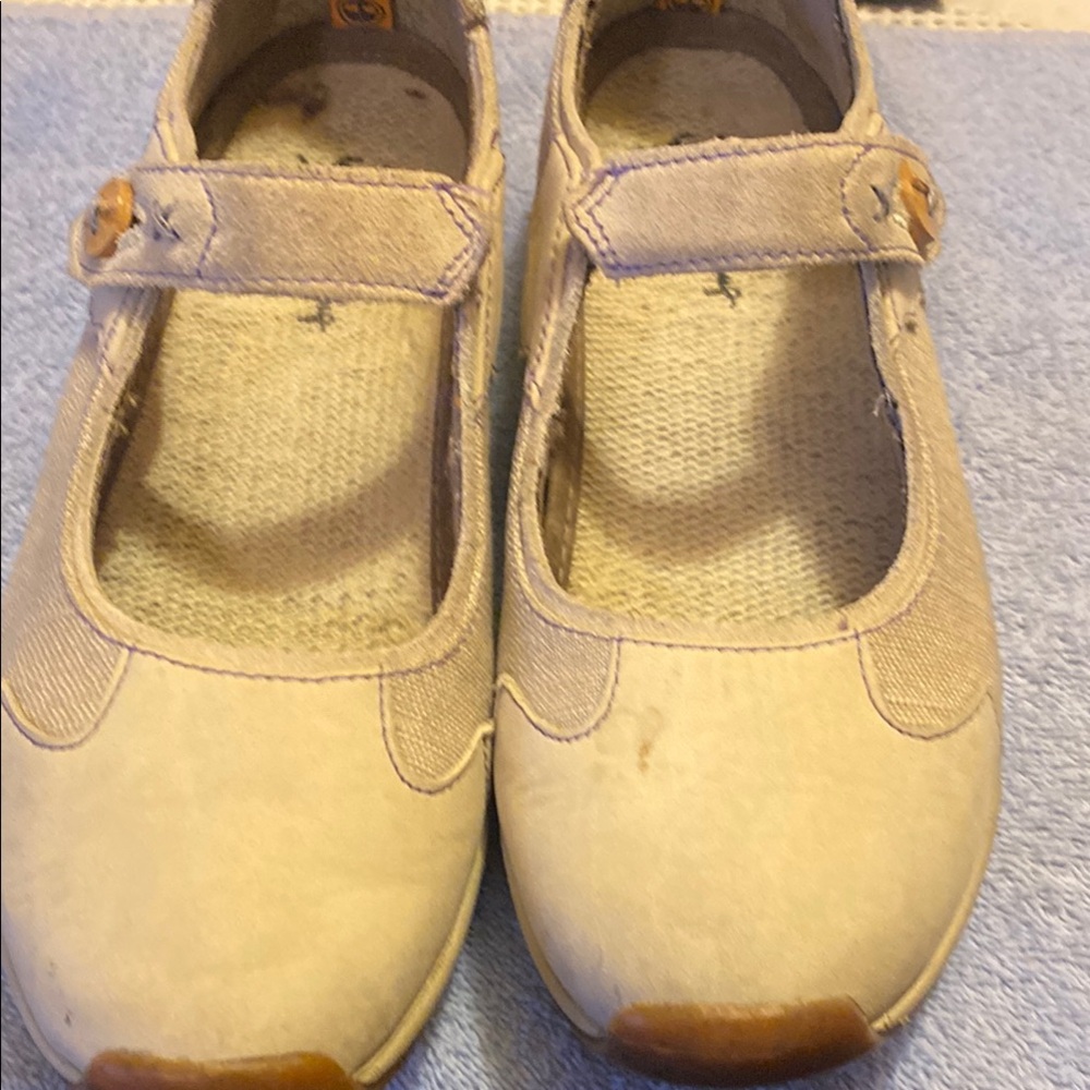 Ladies Cream Mary Jane Shoes